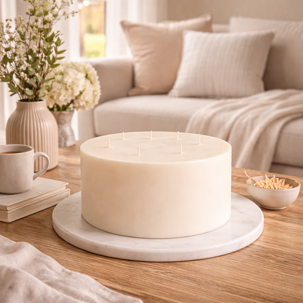 Large 7-Wick Soy Candle Centerpiece