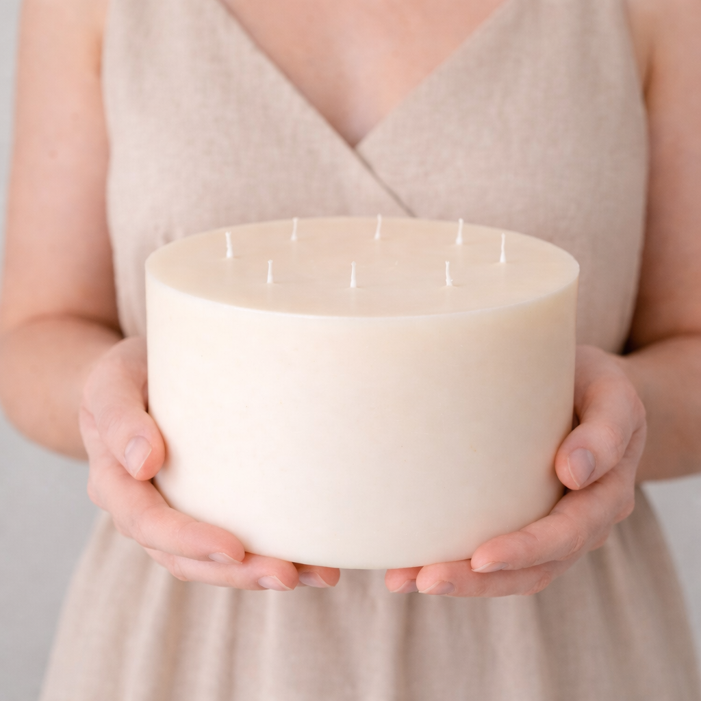 Large 7-Wick Soy Candle Centerpiece